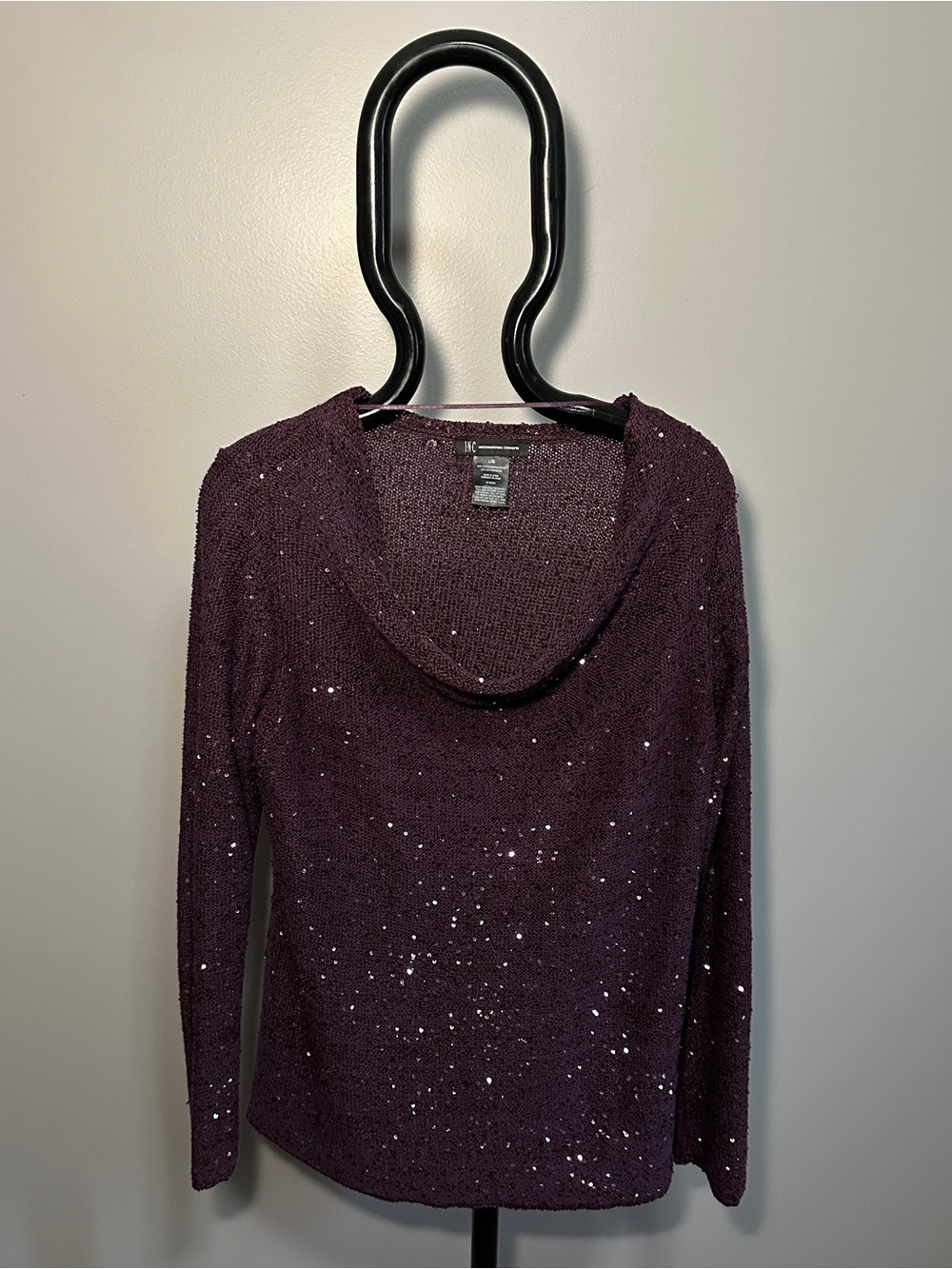 Ladies INC Purple Sequined Sweater
